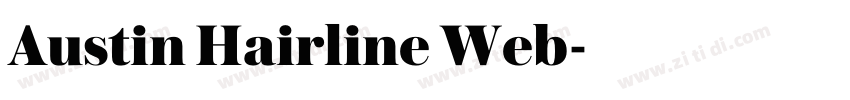 Austin Hairline Web字体转换